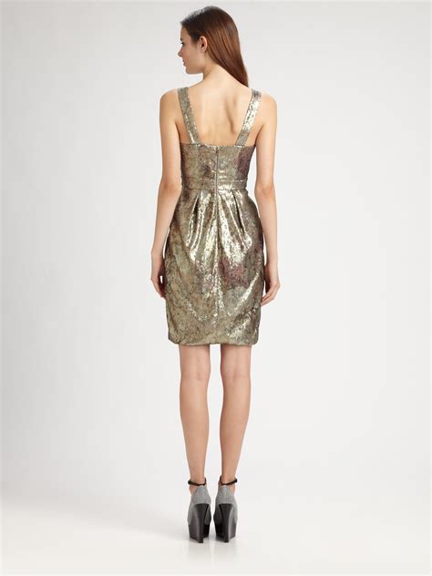 burberry gold sequin dress